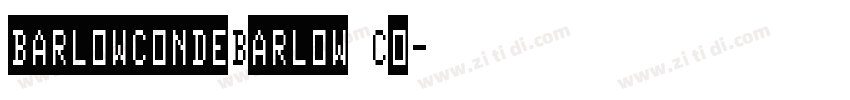 barlowcondeBarlow Co字体转换